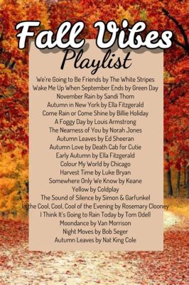 can you share a playlist on apple music that embodies the essence of autumn?