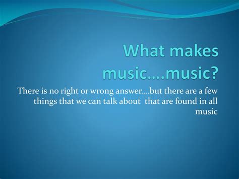 What Makes Music Good? And Other Related Insights